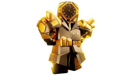 🔵 GOLDEN FUTURE LARGE CLOCKMAN